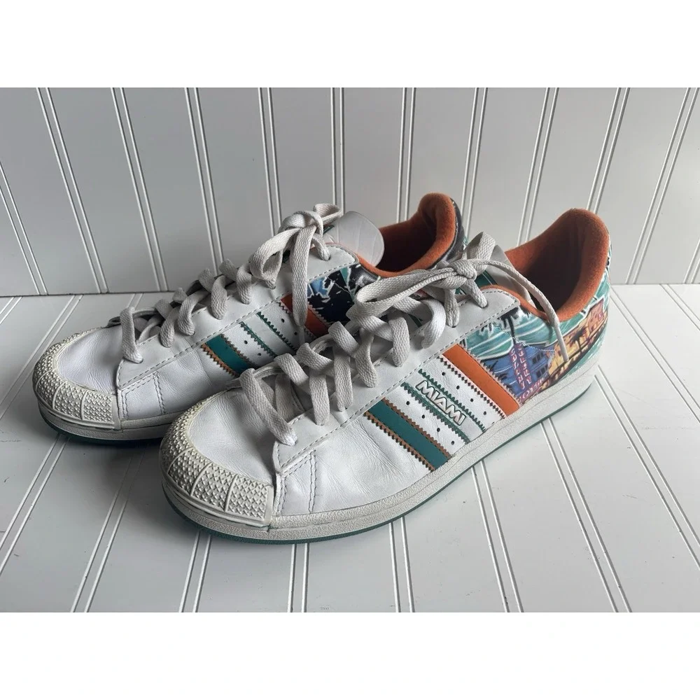 vintage mens Adidas‎ Lo City Miami Half Shells shoes sneakers 043557 10.5 M